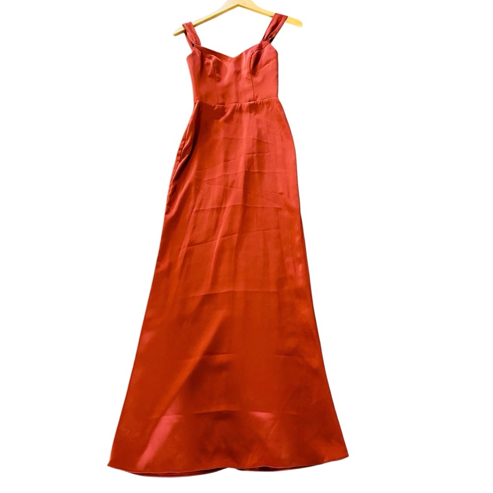 AZAZIE Paprika Silky Bridesmaid Dress